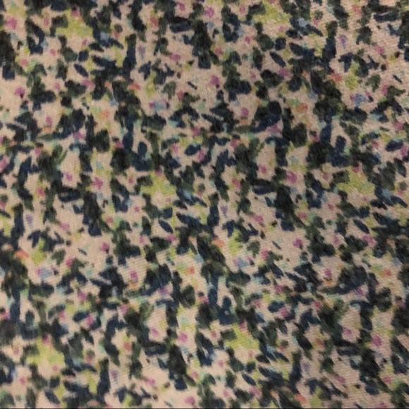 🎄Cabi green/blue ditsy pattern pants SZ 12  skinny - Picture 7 of 11